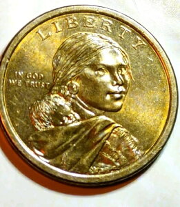 SACAGAWEA 1621 �����p�m�A�O��� USA $1 �h���R�C�� �S�[���h�J���[ 2011 D ���Ƀ��A