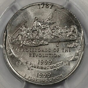 1999�N PCGS MS64 �_�u���X�g���b�N�I�t�Z���^�[ �j���[�W���[�W�[ �N�H�[�^�[ �~���g �G���[2 ���t