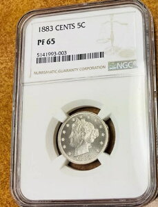 1883 �N�A�Z���g�t�����o�e�B �j�b�P�� - NGC PF65 V �j�b�P�� �v���[�t�B