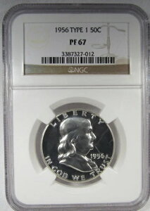 1956�N T-I �V���o�[ �v���[�t �t�����N���� �n�[�t�_���[ NGC PF67 CAM�t�� �R�C�� AI989