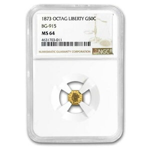 1873�N ���o�e�B���p�`50�Z���g���� MS-64 NGC (BG-915)