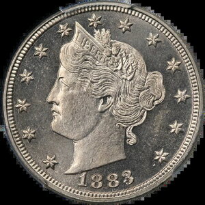 1883�N ���o�e�BV �j�b�P�� �m�[�Z���g �v���[�t PCGS PR65 �J���I �f���炵���O��