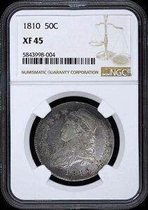 1810�N �L���b�v�h�o�X�g�A���ɕ������� 50C NGC XF45