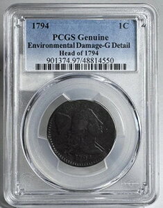 1794�N�� 1�Z���g�d�� ���o�e�B�L���b�v ���[�W�Z���g PCGS ���K�i G �ڍ�
