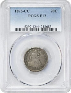1875 CC 20C PCGS F12 BF2 20�Z���g�s�[�X �J�[�\���V�e�B�R�C�� - �v����������