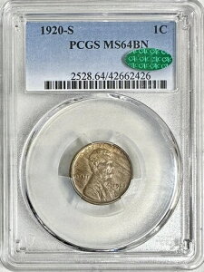 1920�N S �����J�[�� �E�B�[�g�Z���g PCGS & CAC MS64BN �ؖڒ� �f���炵���O��