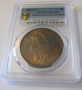 1880-O �����K����� PCGS �����S�[���h�V�[���h AU �f�B�e�[�� �^�킵���F��