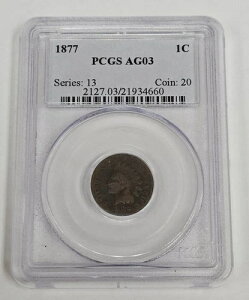 1877�N �C���f�B�A���w�b�h �Z���g PCGS AG03 �L�[�f�[�g 21934660 [065PIB]