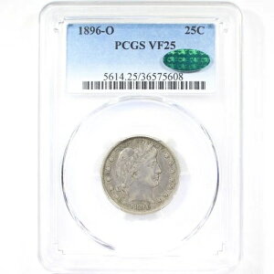 1896-O 25C PCGS/CAC VF25 - �o�[�o�[�N�H�[�^�[ - �L�[�f�[�gO-�~���g�o�[�o�[�N�H�[�^�[