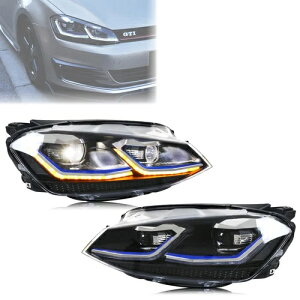 LED�w�b�h���C�g VW Golf 7 MK7 VII 2013-2017 �V�[�P���V�����^�[���V�O�i���t�����g�����v