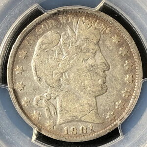 1901�N 50�Z���g �o�[�o�[ �n�[�t�_���[ PCGS F �ڍ� 28023020