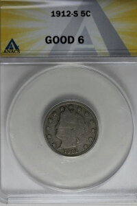 1912�N-S 0.05 ANACS G 6 ���o�e�B�j�b�P�� V �j�b�P�� 5 �Z���g-