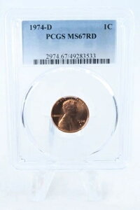 1974-D PCGS MS67RD �����J�[���L�O�Z���g �r�W�l�X�X�g���C�N 1C