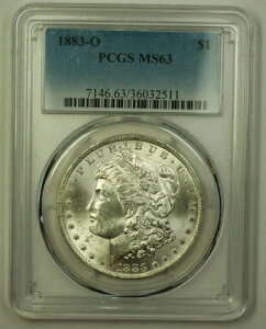 1883-O ���[�K�� �V���o�[�h�� 1�h���R�C�� PCGS MS-63 BU �`���C�X ������ (19) A