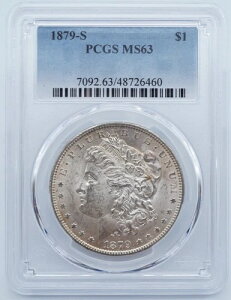 1879�N S ���[�K����� $1 PCGS MS63 �g�[�j���O - U405