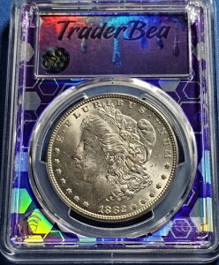 �g���[�_�[ �r�[ 1882 ���[�K���V���o�[�h�� PCGS MS63-