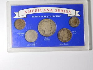 �Â� US �V���o�[ �R�C�� �Z�b�g 1907 �N �o�[�o�[ �n�[�t�h�� 1898 �N �N�H�[�^�[ 1907 �N DIME 1907 5C +-