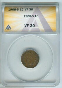 1908-S �C���f�B�A���w�b�h�Z���g ANACS VF30 �F��R�C�� - RK123