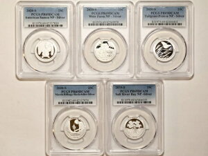 2020-S 25�Z���g �������� �v���[�t �V���o�[ �N�H�[�^�[ PR69DCAM PCGS 42137819 5��