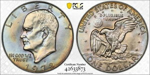 �������F������1978�N���A�C�N�E�_���[ - PCGS MS65 - �f���炵���I�p�X�e���E�~�b�h�i�C�g�B
