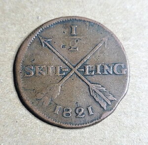 1821�N �X�E�F�[�f�� 1/2 �X�L�����O���� - �\���� (946)