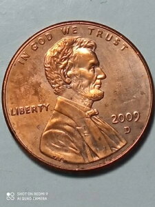 CENTAVO LINCOLN BICENTENARIO 2009 D CON ERROR REVERSO VER (ojo y libro)