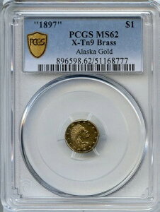 1897�N $1 X-Tn9 �A���X�J/�J���t�H���j�A���݁i�^�J�j�APCGS�S�[���h�V�[���h MS62 POP 7 R7