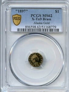 1897�N $1 X-Tn9 �A���X�J/�J���t�H���j�A���݁i�^�J�j�APCGS�S�[���h�V�[���h MS62 POP 7 R7
