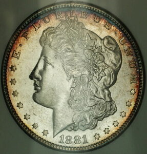 1881-S ���[�K�� 1�h����� NGC MS-65 �Z�~�v���[�t�������C�g�g�[��