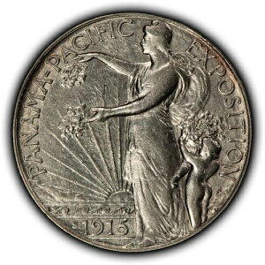 1915�N-S 50C Pan-Pac �p�i�}�����L�O�V���o�[ 1/2�h��-����-B5240-