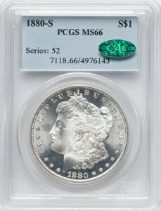 1880-S ���[�K����� - PCGS MS66 CAC - �M�����Ȃ��قǃt���X�e�B�ȕ��! PQ+!