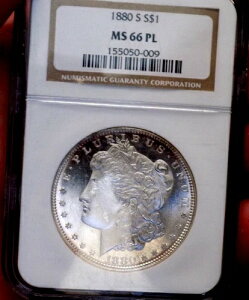 ���[�K�� �V���o�[ �h�� 1880 S NGC MS 66 PL +++ �Â��z���_�[ �����X�^�[ �A���_�[�O���[�h ������!