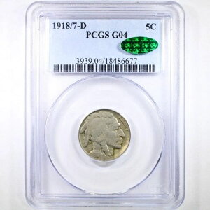 1918/7-D 5C PCGS/CAC Good 04 - �o�b�t�@���[�j�b�P�� - �󏭂ȃI�[�o�[�f�[�g