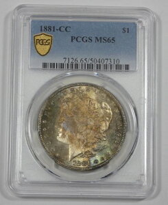 1881-CC �����K���E�_���[ PCGS �Z�L���A�v���X MS 65 �J�[�\���V�e�B �V���o�[�_���[ FAB�g�[��