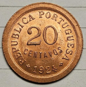 1924�N �|���g�K�� 20�Z���^�{ KM 574 ������ Unc Better Date ���򃌃b�h-