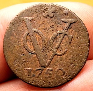 1750 VOC Duit New York Penny HOLLAND - ��j�D�R�C��