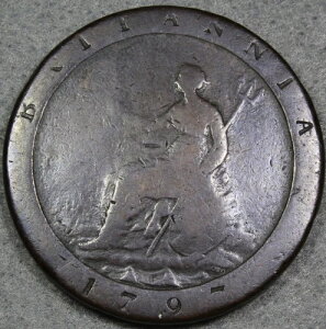 1797�N �C�M���X ���ʃy�j�[ �`���R���[�g�u���E�� KM 619 ��������