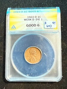 1922 D �����J�[�� �E�B�[�g �Z���g �E�B�[�N D �_�C 1 ANACS G 6