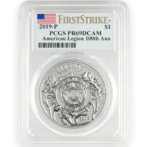 2019�N �A�����J���E���M�I�� �V���o�[�E�v���[�t�E�h�� - PCGS PR 69 �t�@�[�X�g�E�X�g���C�N