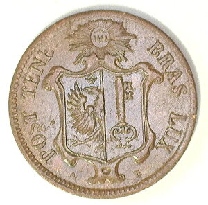 �W���l�[�u 1847 1 CENTIME CH AU (KM#132)