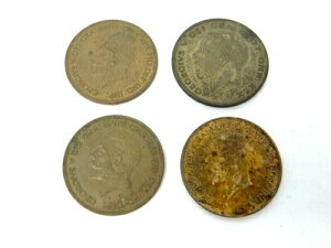 Georgivs DEI GRA BRITT OMN REX FID DEF IND 1931 1�y�j�[ 1922 �n�[�t�N���E�� �R�C��-