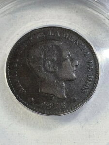 1878�N-OM �X�y�C�� 5�Z���`���X �u�����Y �R�C���O���[�h VF 30 by ANACS-