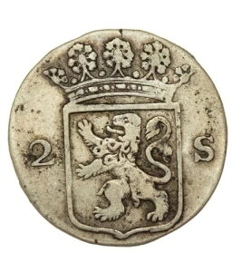 1790�N 2�X�e�C�o�[�Y ���C���h Ducth Colonial Company �z�����f�B�A�~���g �V���o�[ �I�[���h�R�C��-