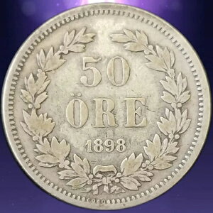 ���A - 1898 EB �X�E�F�[�f�� 50 �G�[�� .600 �V���o�[ �R�C�� - �I�X�J�[ II 2