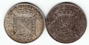 �x���M�[ 2x 50 c 1898 �t�����X�� + 1886 �t�����h���� KM26+27 Ag835 �󏭁����ɔ������y�A