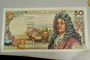 50�t���� RACINE C 1968�N3��10�� 1�s�� SUPERB BANKNOTE -
