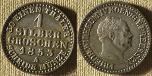�h�C�c �B: �v���C�Z�� 1853A 1 S.Gr. AU-UNC #462 IR8204