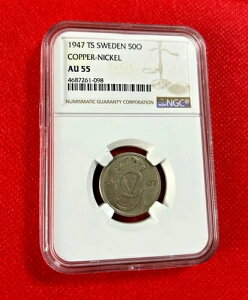 1947 TS �X�E�F�[�f�� 50O ���j�b�P�� NGC AU 55