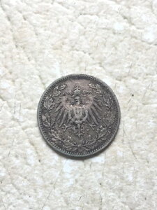 �R�C���V���o�[ 1/2�}�[�N 1908 D �킸���ɐF���̂���u���[���S�[���h 400,000�� ���ʔ��s