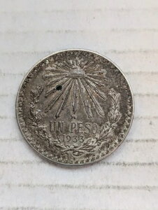 1933 ���L�V�R �E�� �y�\ 72% �V���o�[ Ungraded KM#455 16.6g